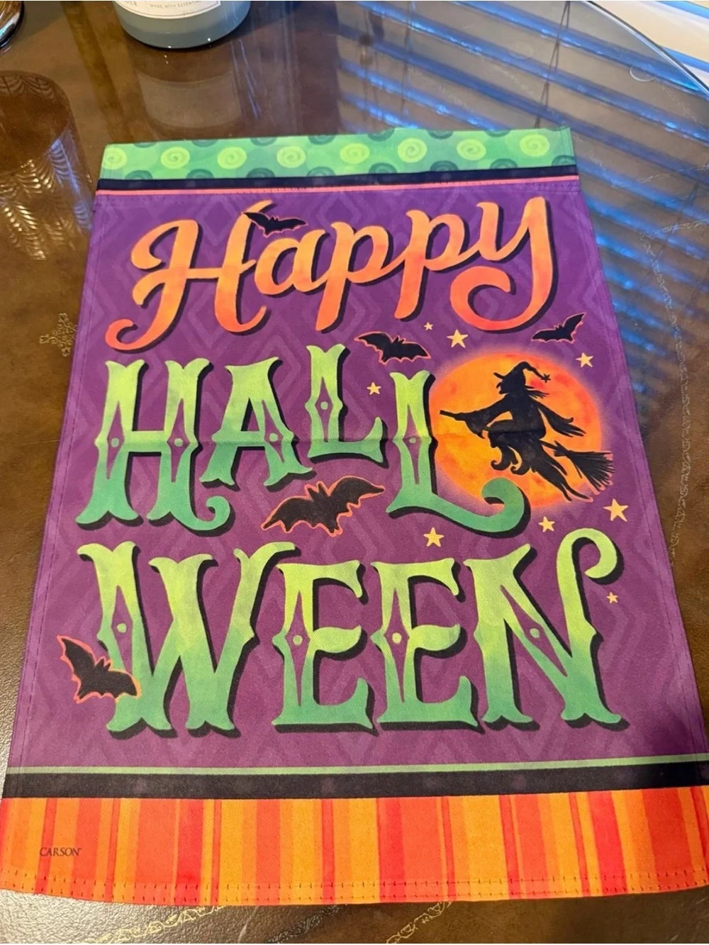 Halloween Garden Flag - Purple 
